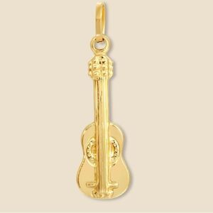 Cello pendant 14k real gold charm perfect gift